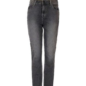 j brand jeans Sz 26 Women's Alana high rise crop distressed grey jean